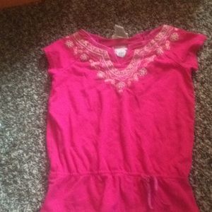 Pink toddler embroidered top.